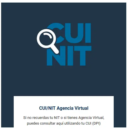 acceso consulta CUI NIT portal SAT
