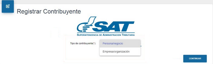 registro NIT en portal SAT