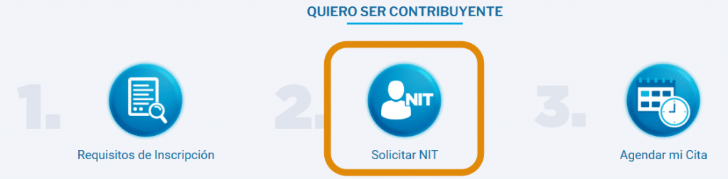 acceder a solicitar NIT en el portal SAT